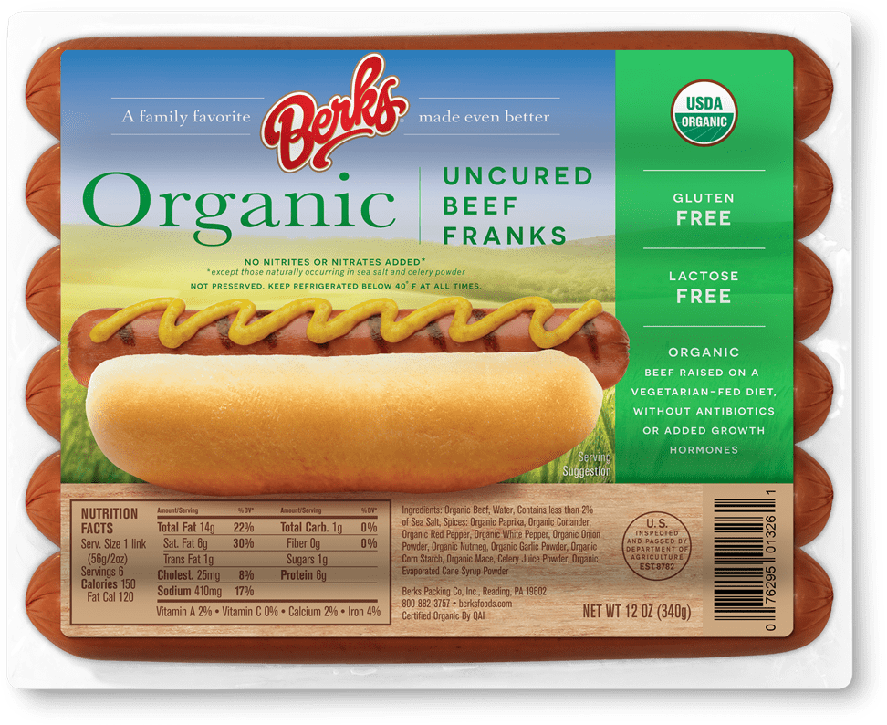 Organic Uncured Beef Franks