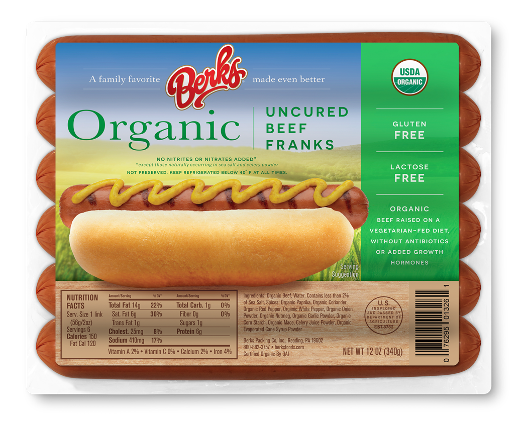 Organic Uncured Beef Franks